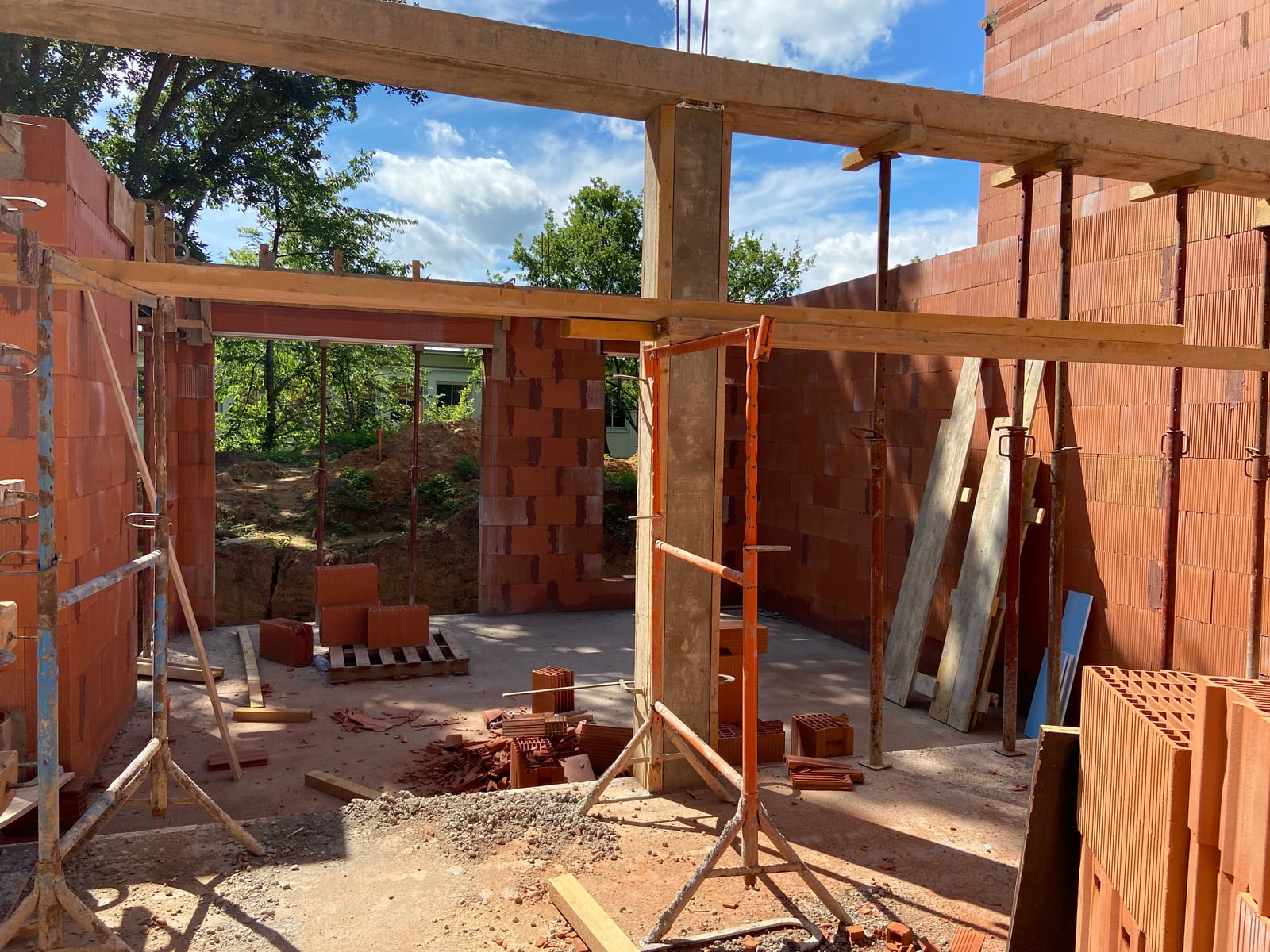 Construction de la maison