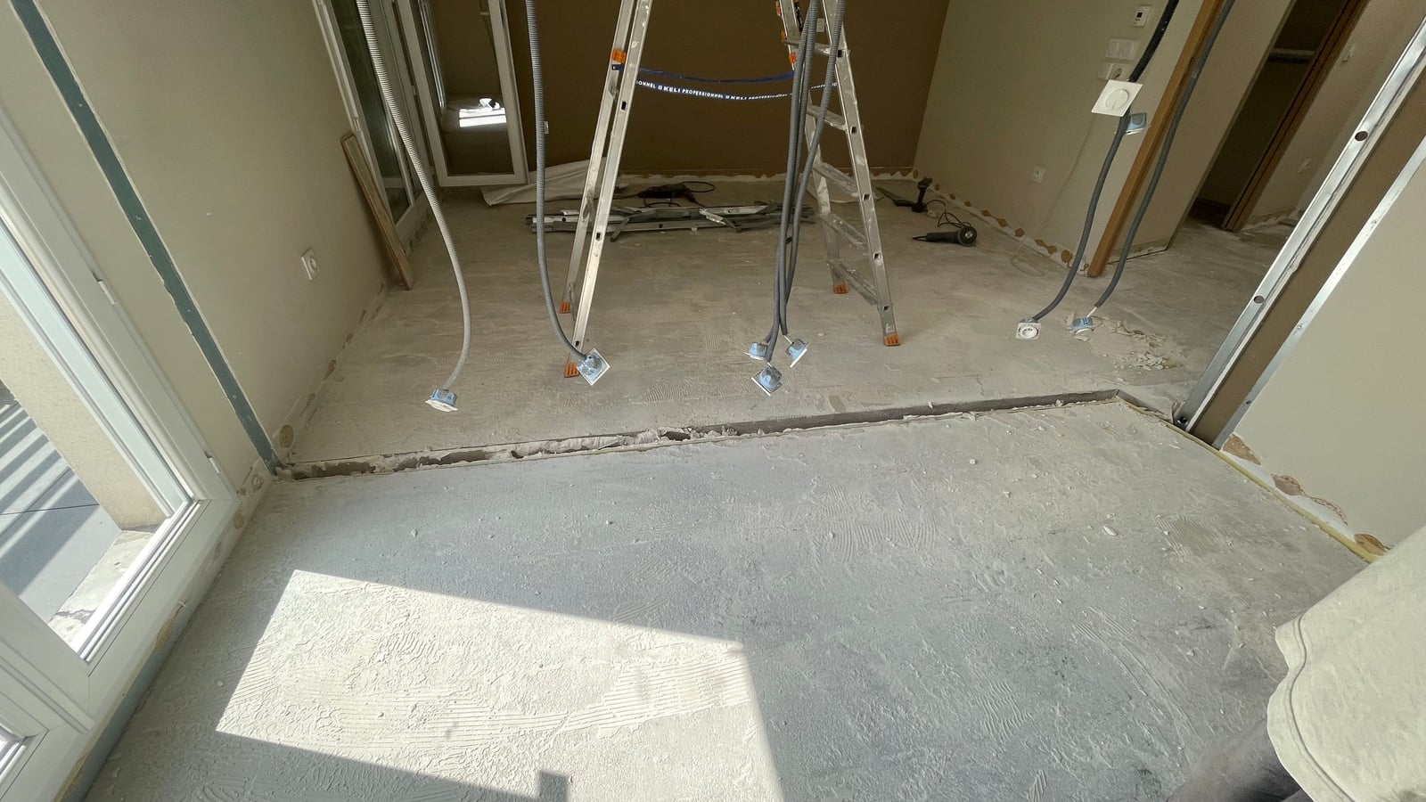 Interieur pendant les travaux