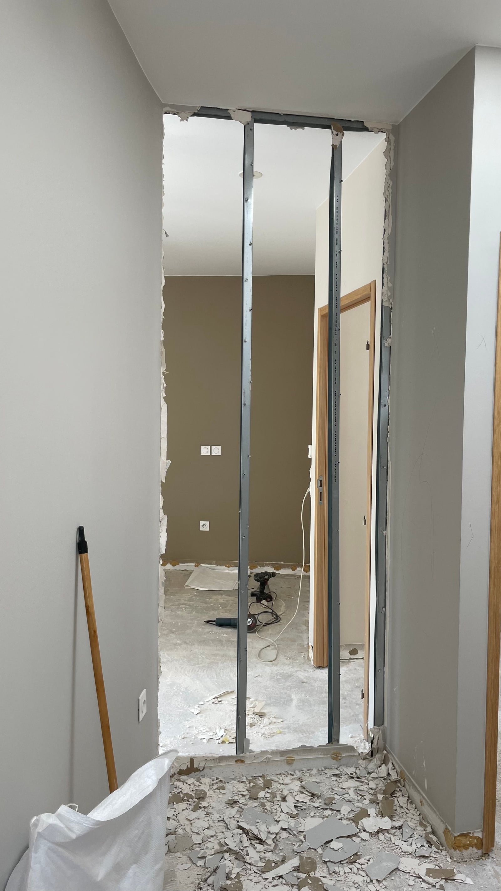 Interieur pendant les travaux