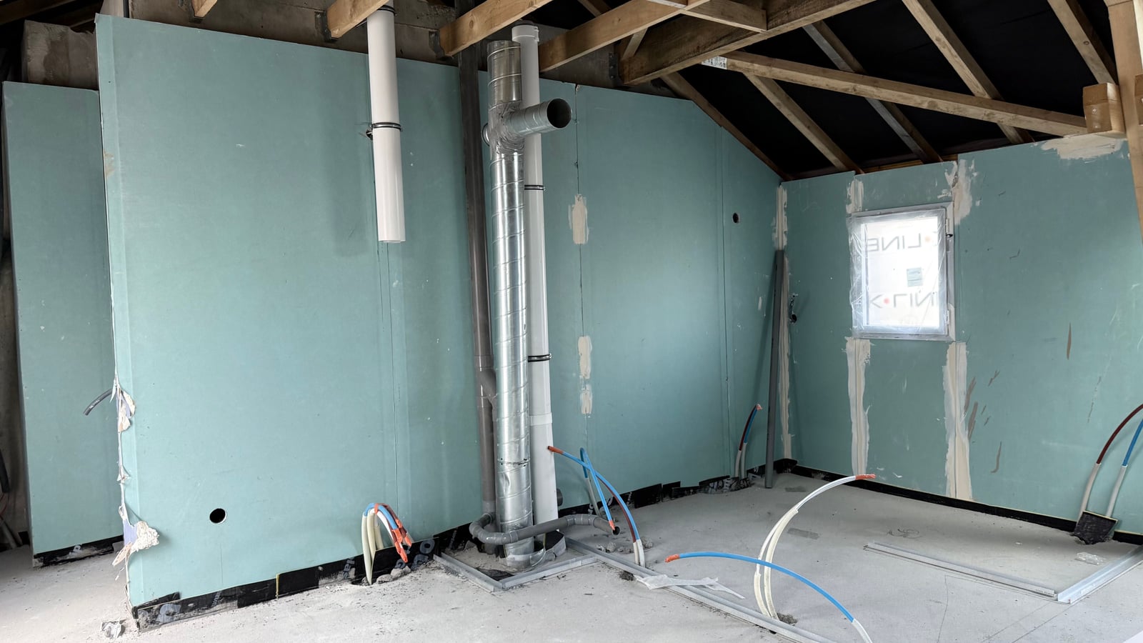 Intérieur de la maison pendant les travaux