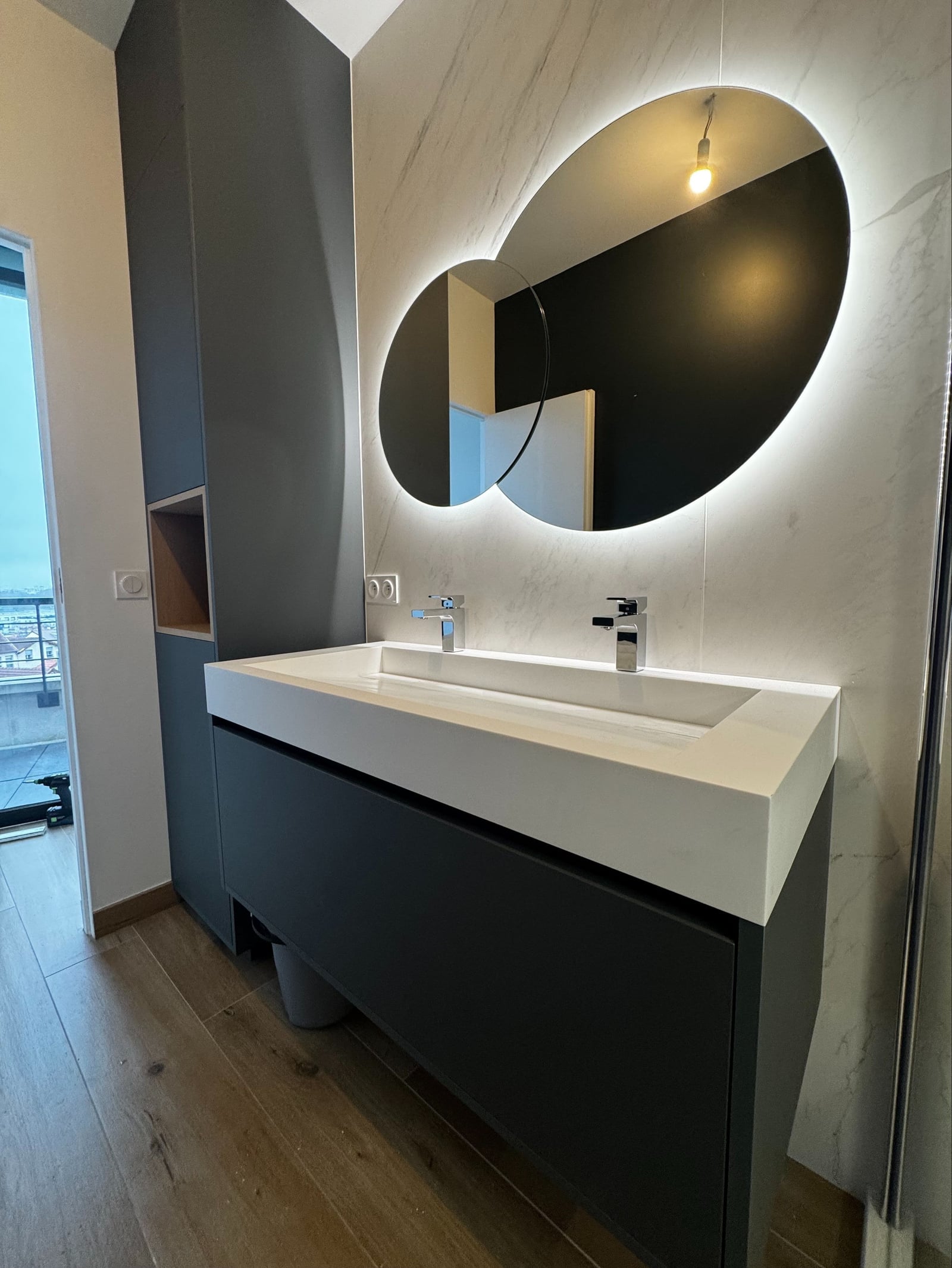 Salle d'eau rénovée