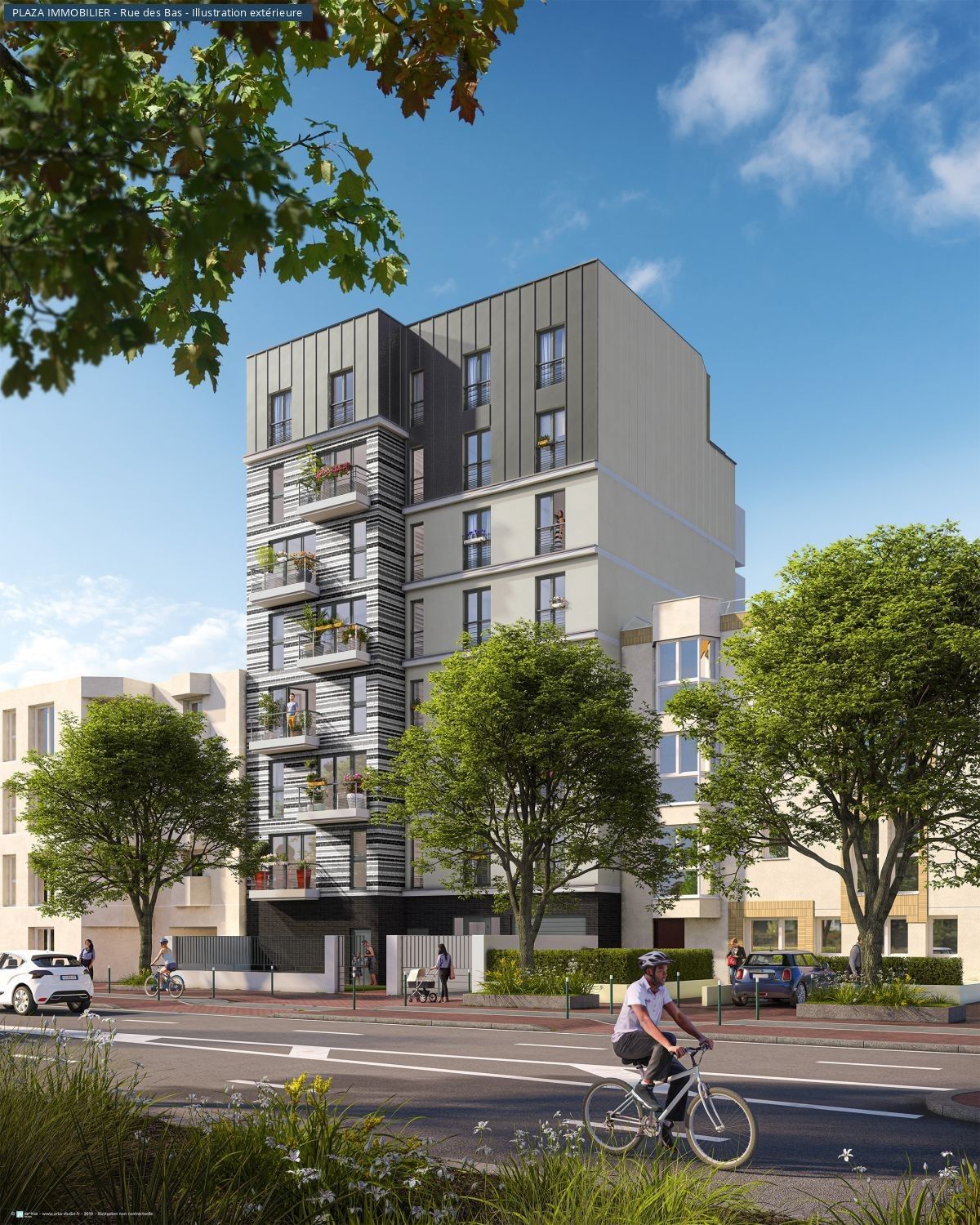Immeuble vu de l’extérieur