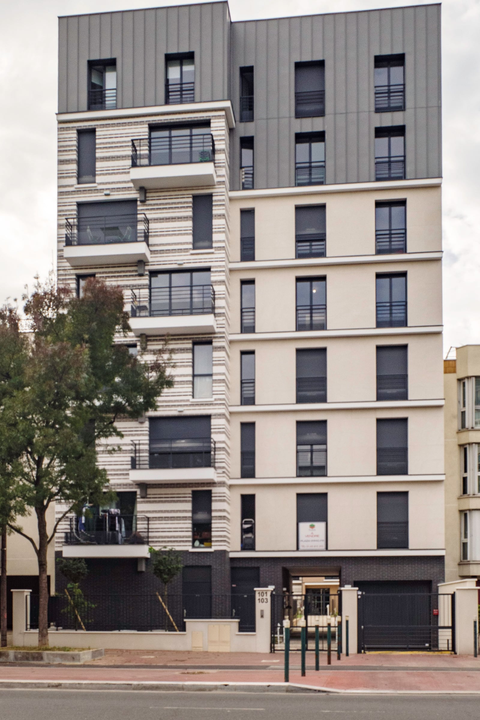 Immeuble vu de l’extérieur