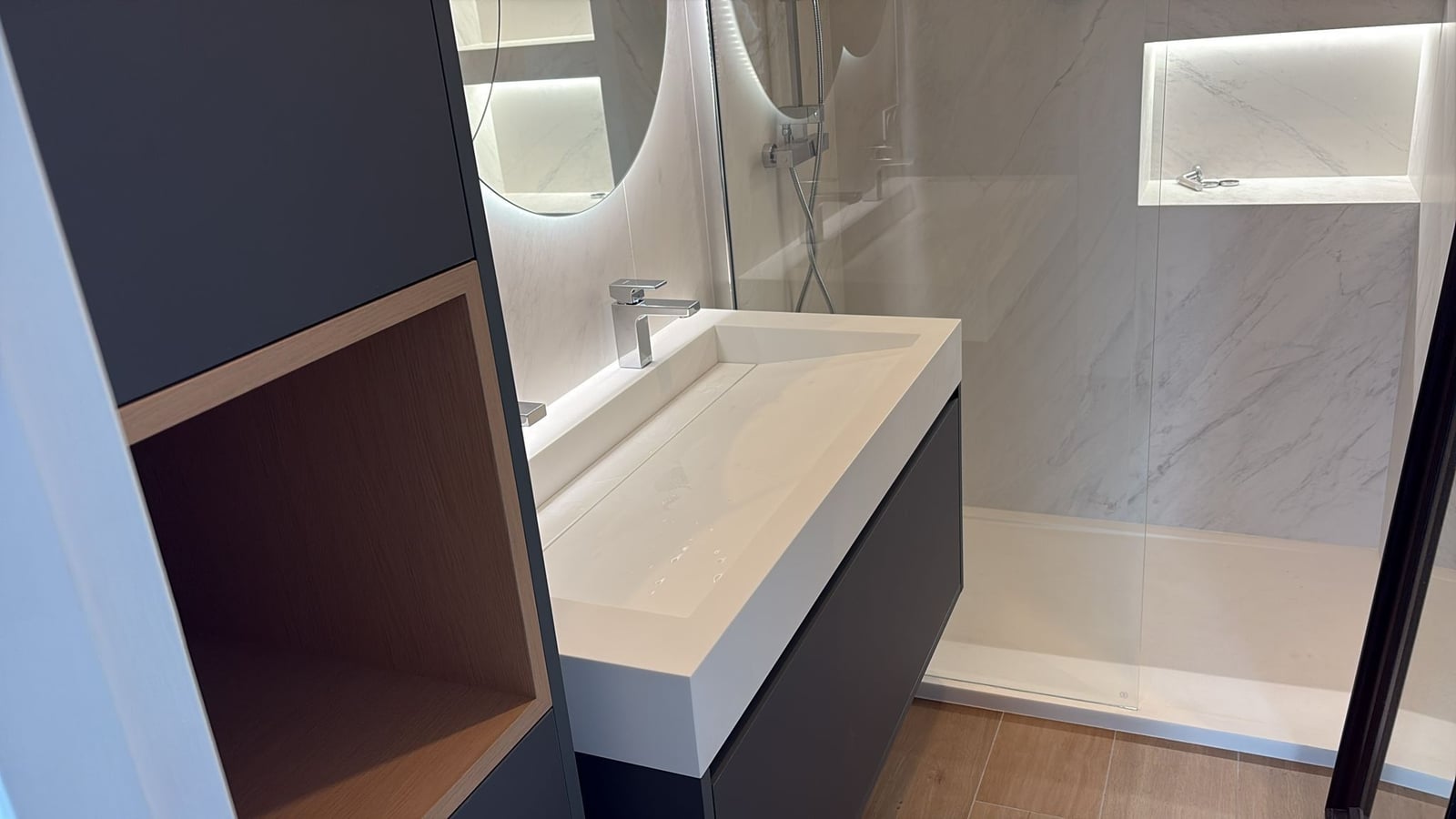 Salle d'eau rénovée